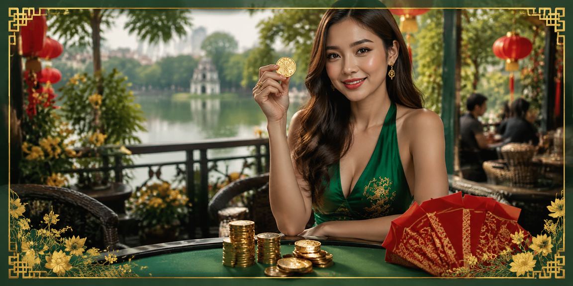 Bao lì xì đỏ và cà phê Hà Nội – hình ảnh gợi cảm giác nhận thưởng và nạp tiền VND trên cl500